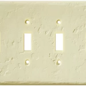 Paintable Hand Trowel / Skip Trowel Texture, Four (4) Toggle Plate by InvisiPlate.