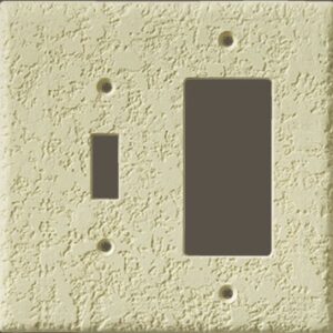 Knock-Down Single Rocker Single Toggle Combo Plate