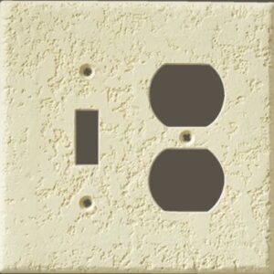 Knock-Down Two Outlet Single Toggle Combo Plate