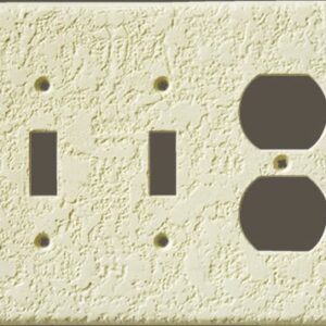 Knock-Down Two Outlet Two Toggle Combo Plate