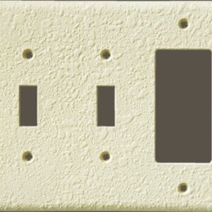 Orange Peel Single Rocker Two Toggle Combo Plate