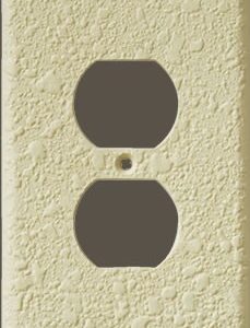Orange Peel Two Outlet Plate
