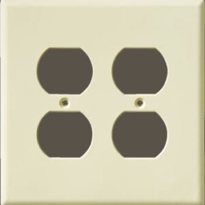 Smooth Four Outlet Plate